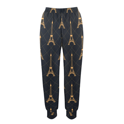 eiffel tower Design Print Pattern JJ0180 Women's Casual Track Pants