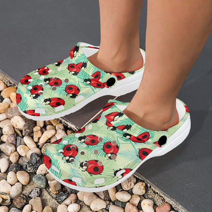 Ladybug Cute Print Pattern Unisex Clogs Shoes