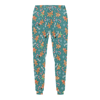 Gingerbread Pattern Print Design 05 Men's Sweatpants