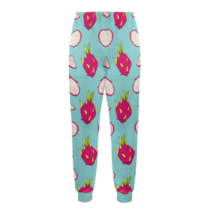 Dragonfruit Pattern Print Design DF01 Men's Casual Track Pants