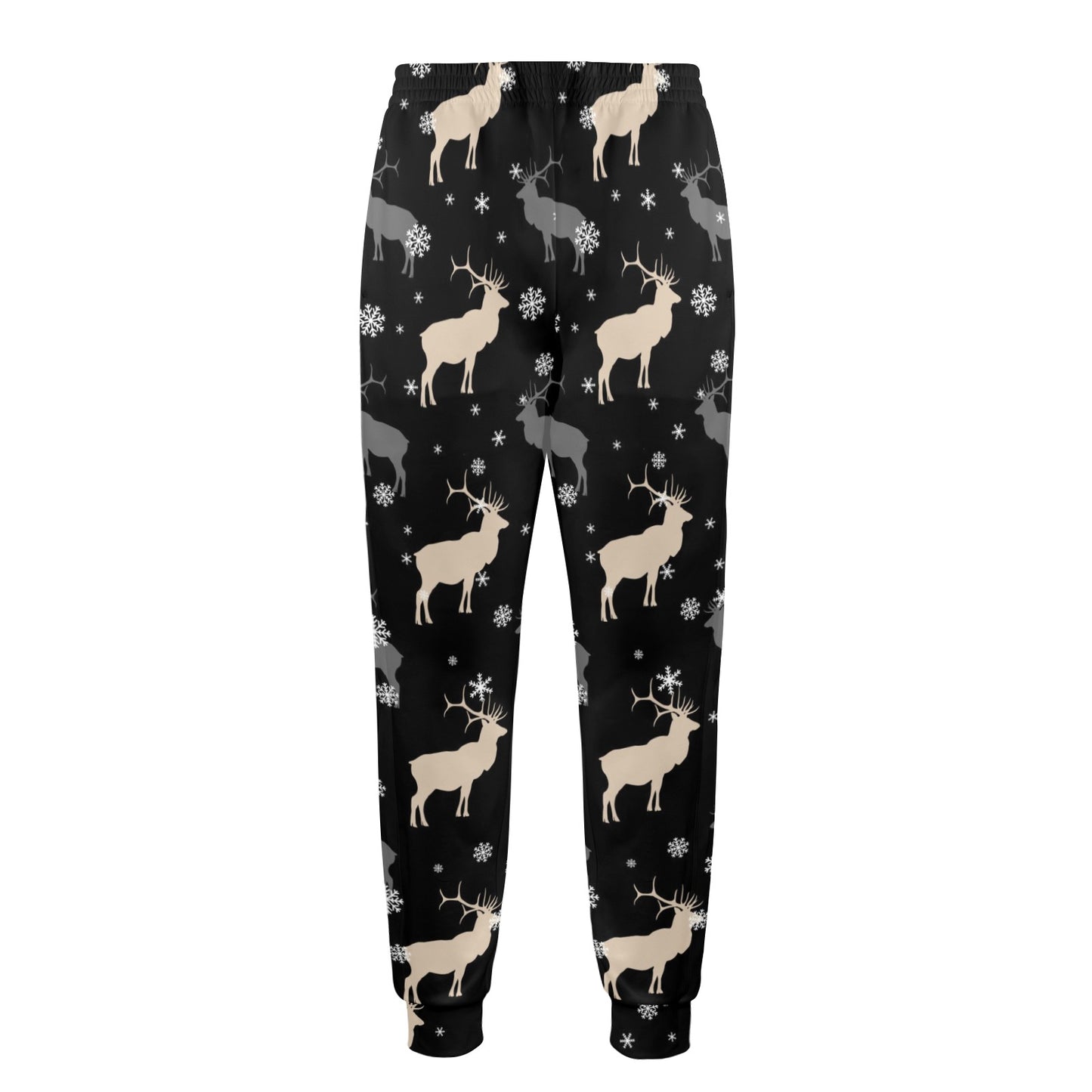 elk Design Print Pattern JJ0197 Men's Casual Track Pants