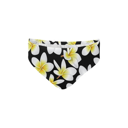 Yellow Plumeria Hawaiian Flowers Men's Swimming Briefs