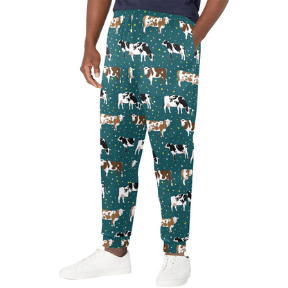 Cattle Print Design LKS404 Men's Casual Track Pants