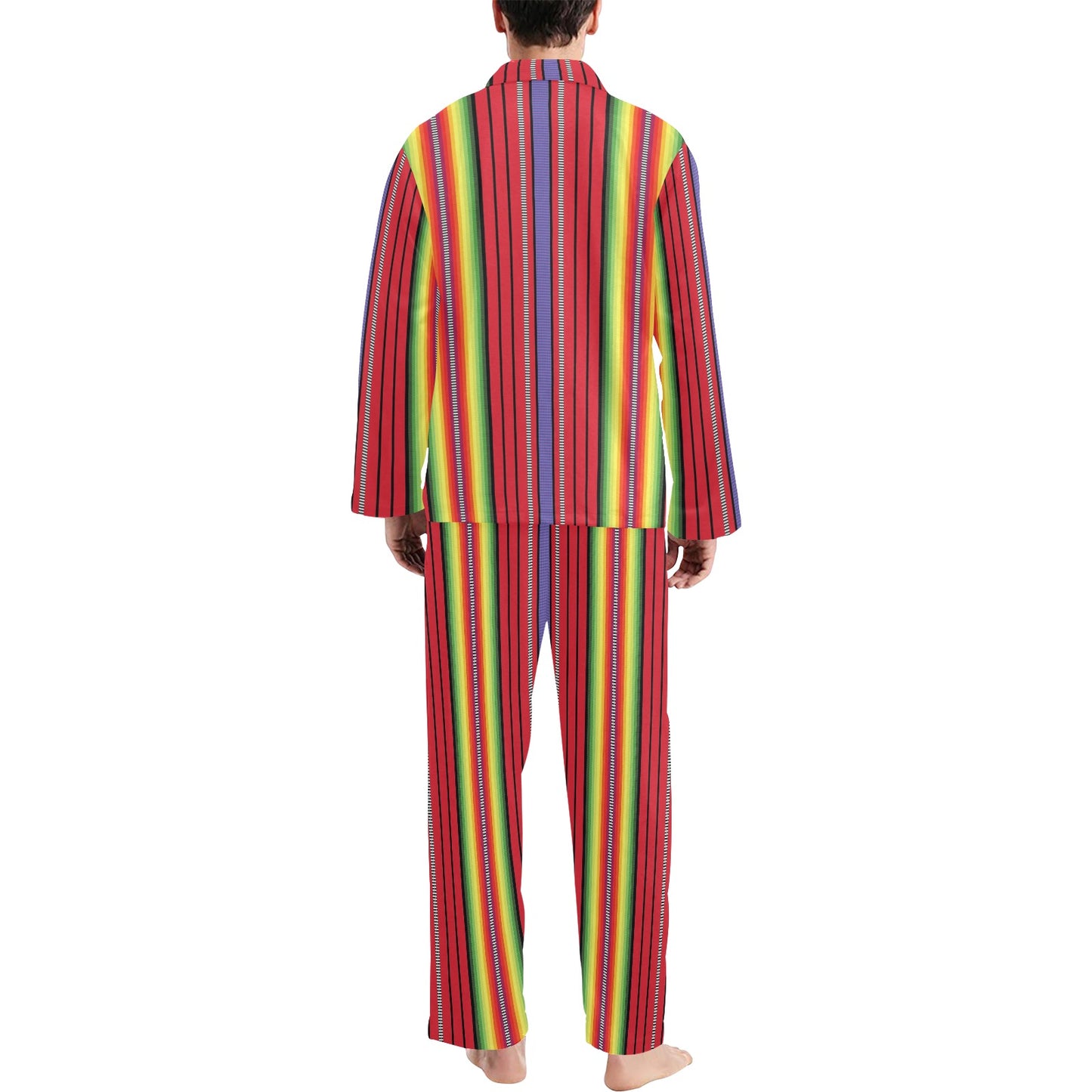 Serape Print Design LKS305 Men's Long Pajama Set