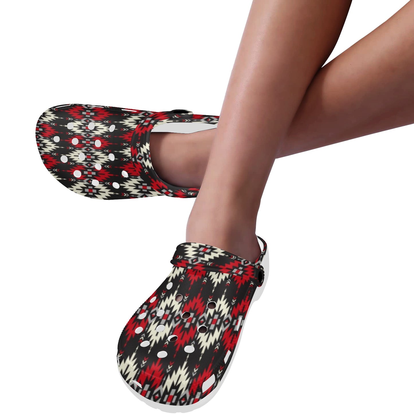 Southwestern Pattern Unisex Clogs Shoes