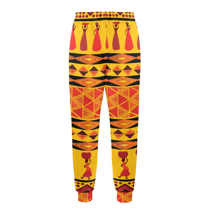 African Pattern Print Design 01 Men's Casual Track Pants
