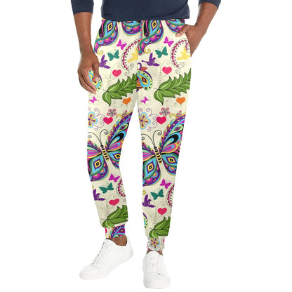 Butterfly Colorful Indian Style Men's Casual Track Pants