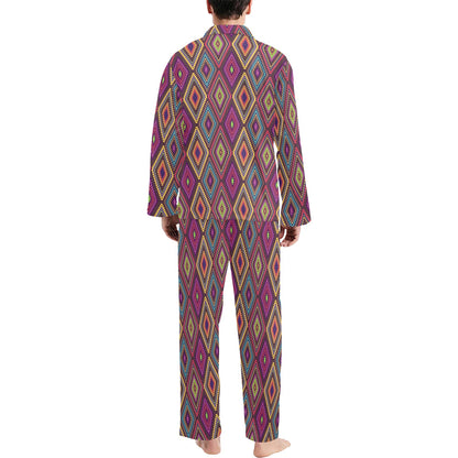 Southwestern Print Men's Long Pajama Set