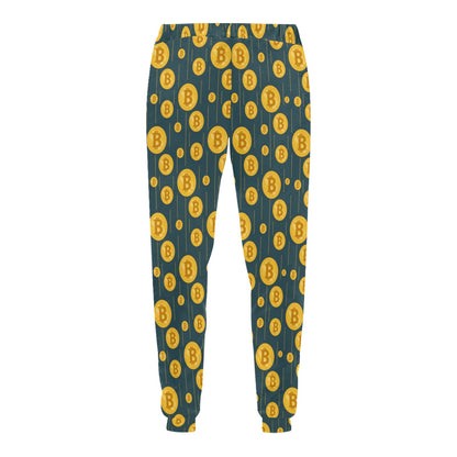Bitcoin Pattern Print Design 01 Men's Sweatpants