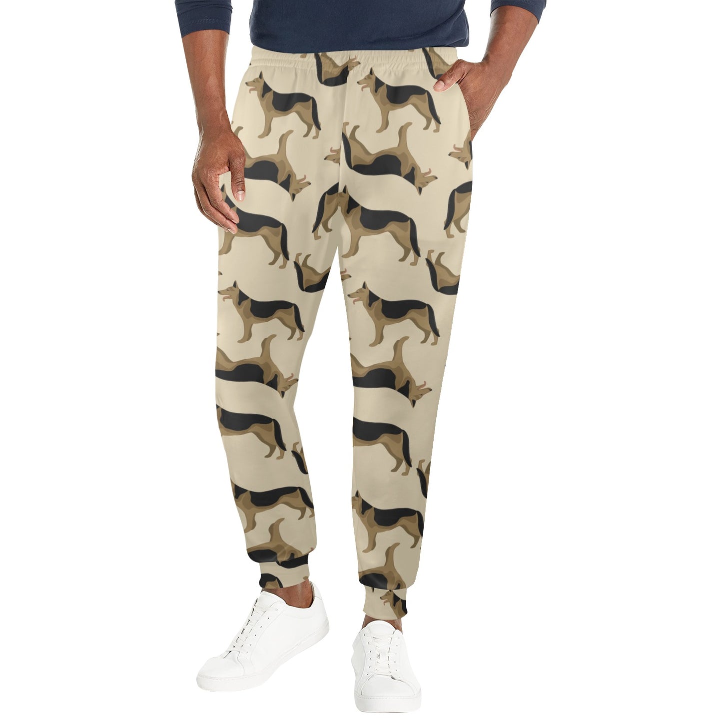 German Shepherd Design Print Pattern JJ0255 Men's Casual Track Pants