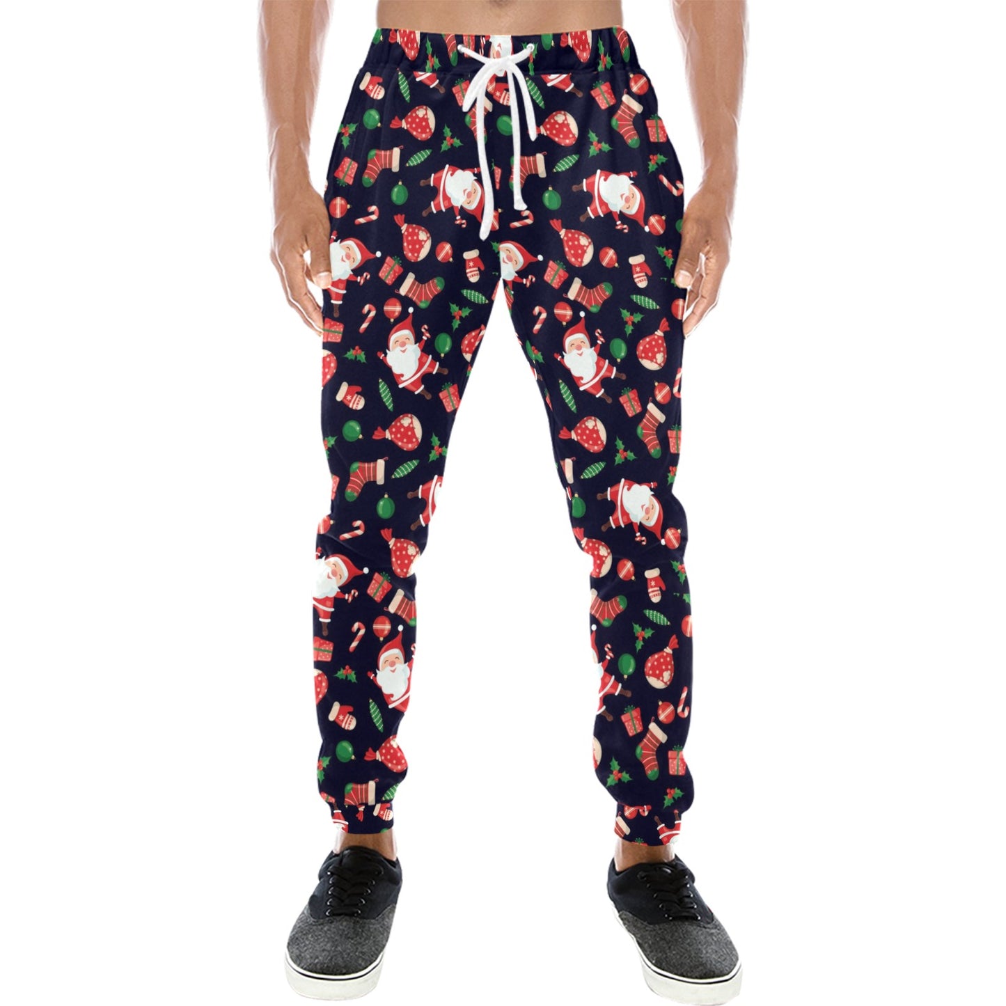 Santa Christmas Themed Print Design LKS304 Men's Sweatpants