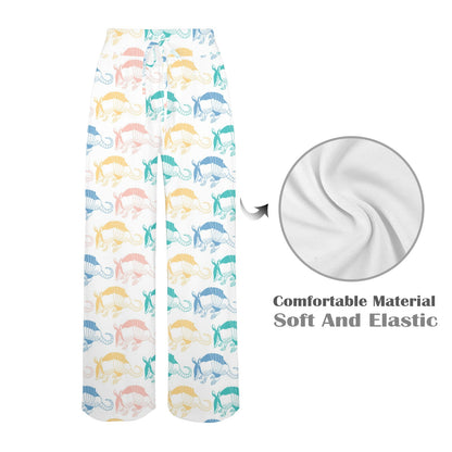 Armadillo Pattern Print Design 05 Women's Wide Leg Lounge Pants