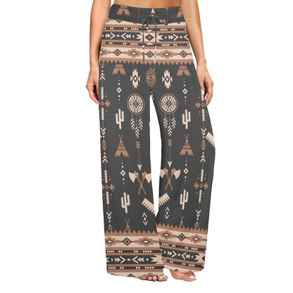 eagles southwestern Design Print Pattern JJ0156 Women's Wide Leg Lounge Pants