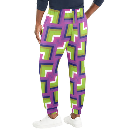 Optical illusion Pattern Print Design A05 Men's Casual Track Pants