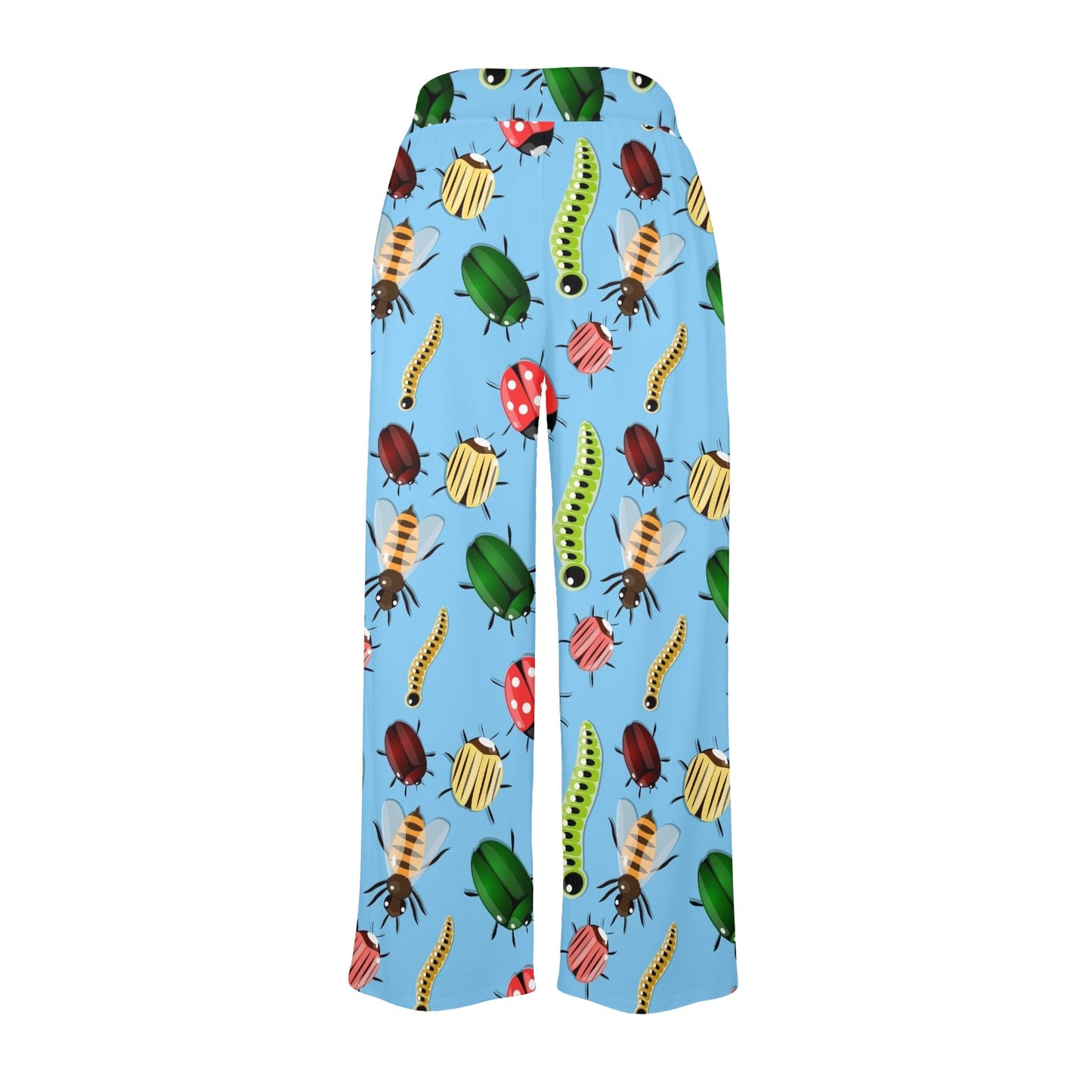 Bugs Design Print Pattern JJ017 Women's Wide Leg Lounge Pants