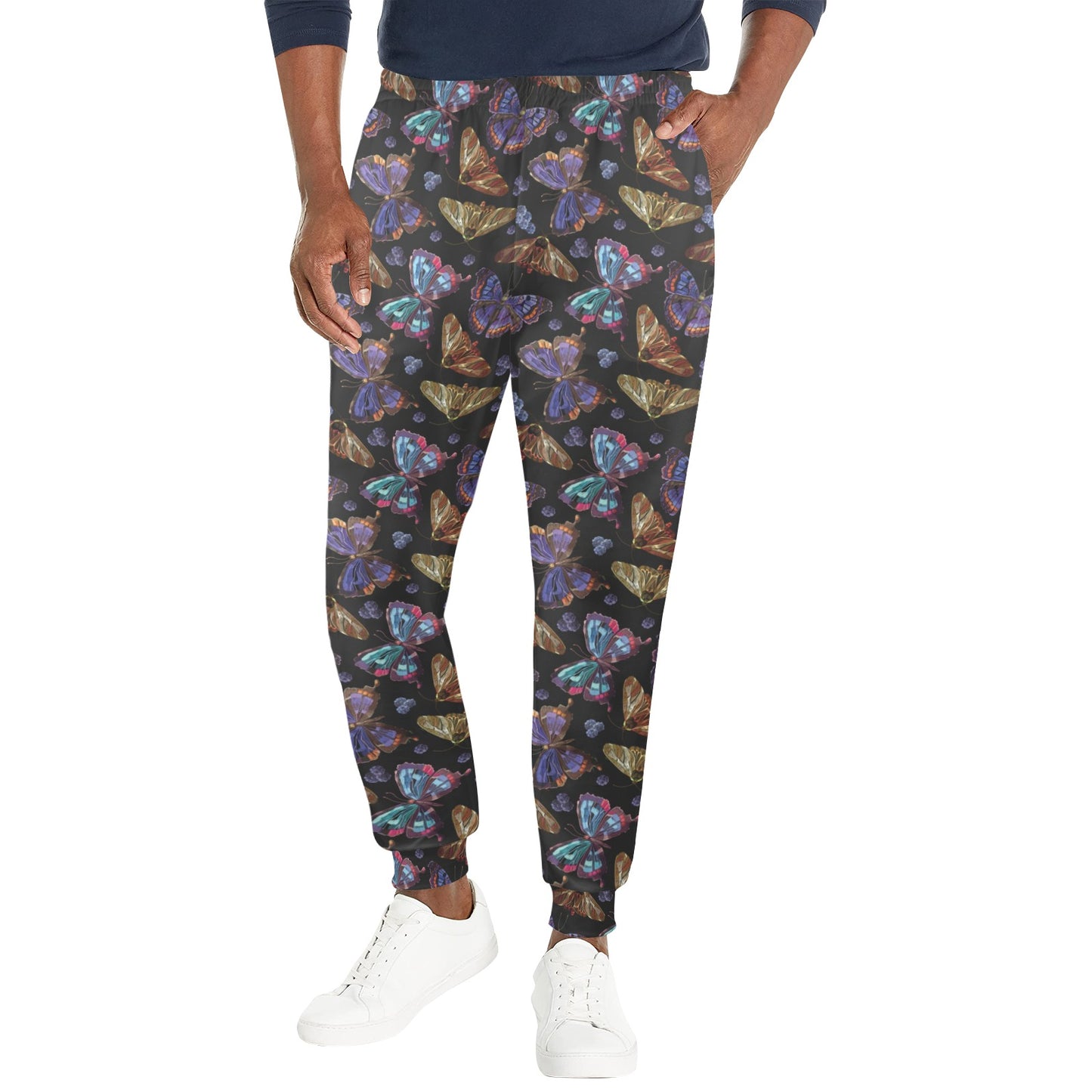 Butterfly Pattern Print Design 013 Men's Casual Track Pants