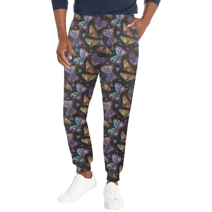 Butterfly Pattern Print Design 013 Men's Casual Track Pants