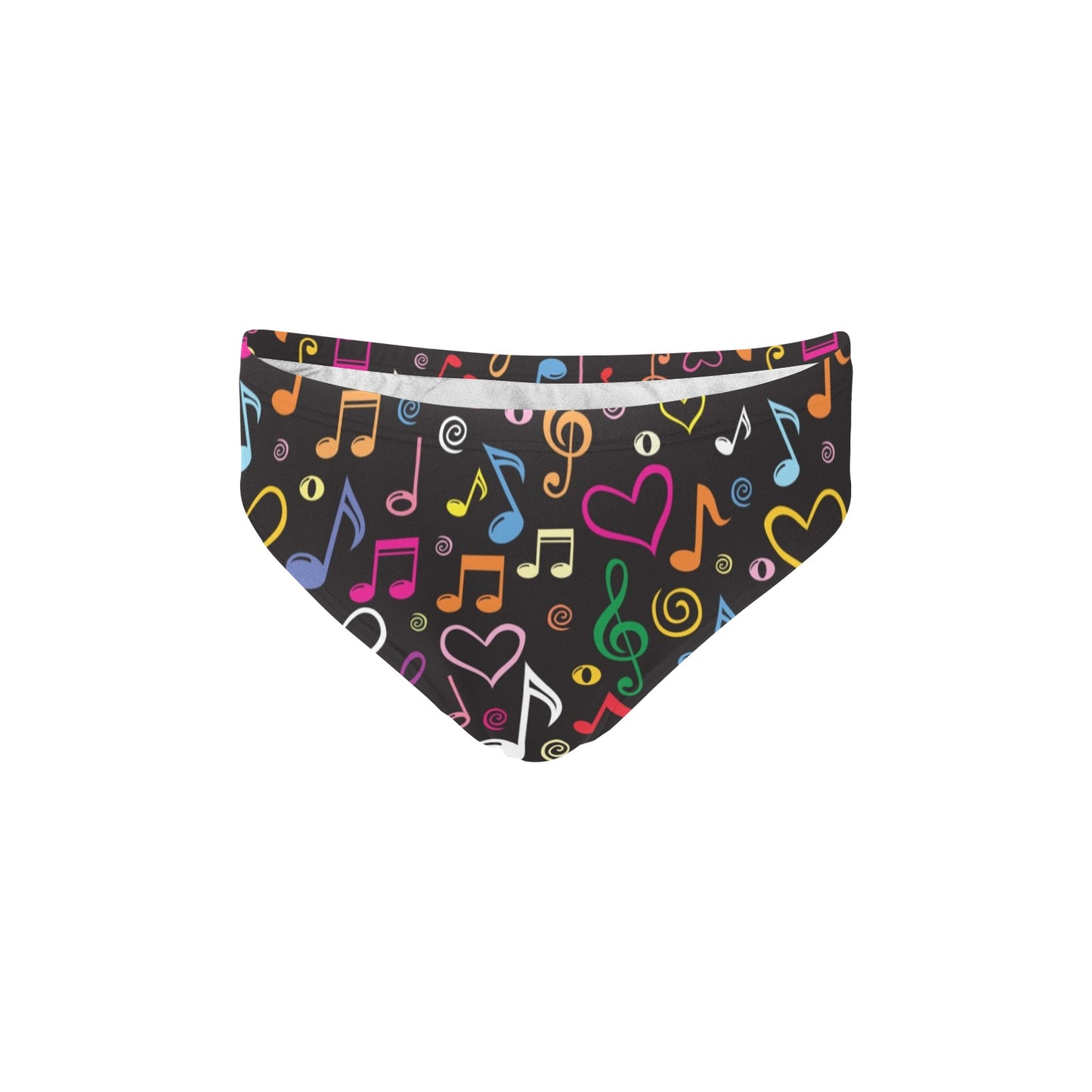 Music note Pattern Print Design A01 Men's Swimming Briefs