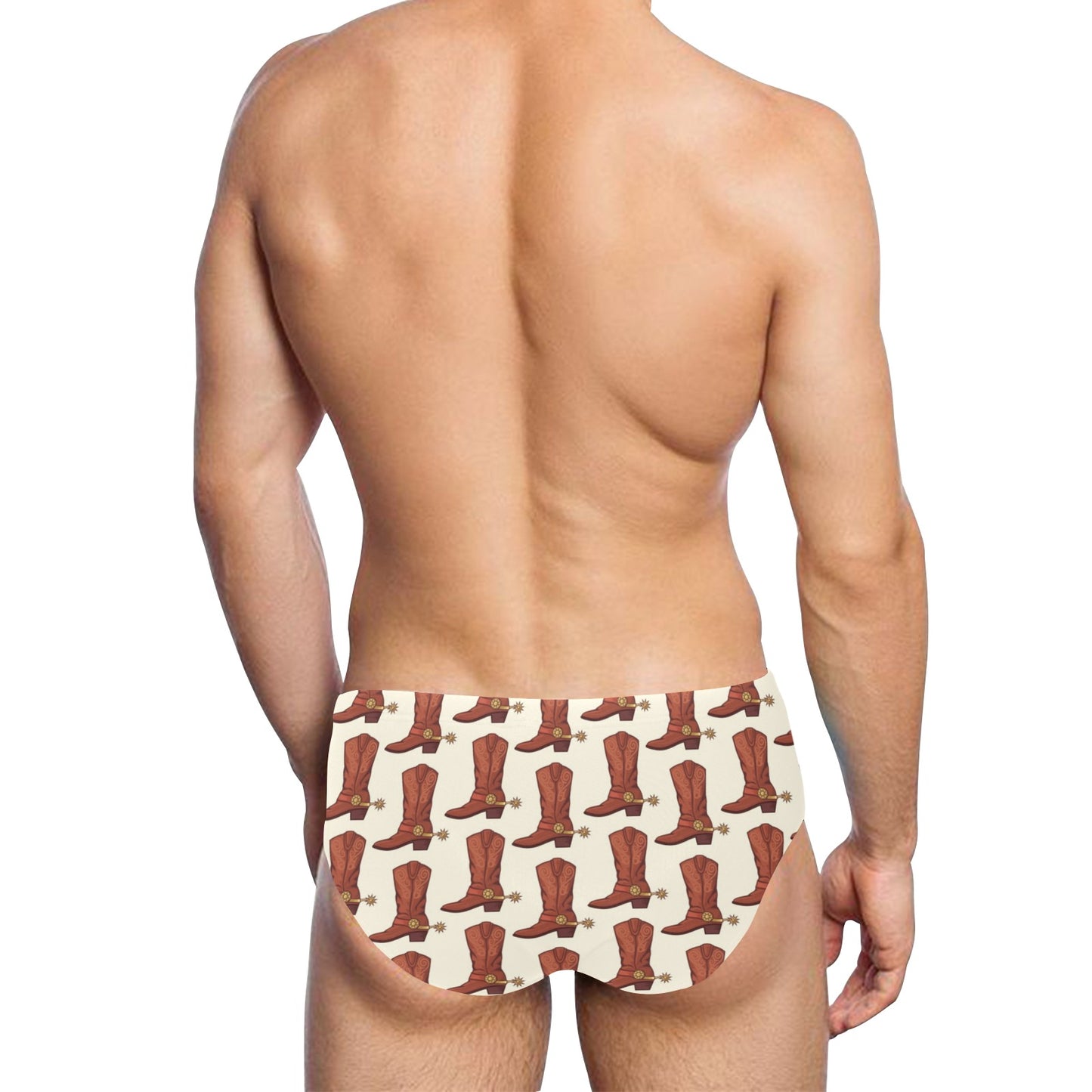 Cowboy Pattern Print Design 06 Men's Swimming Briefs