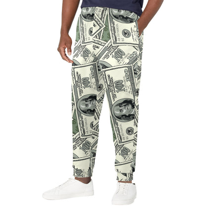 Dollar Design Print Pattern JJ0120 Men's Casual Track Pants