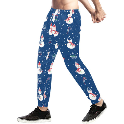 Snowman Print Design LKS306 Men's Sweatpants