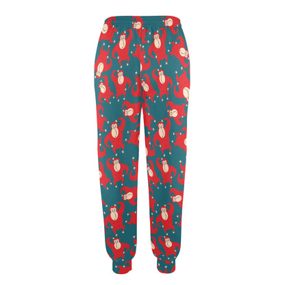 Chimpanzee Pattern Print Design 04 Women's Casual Track Pants
