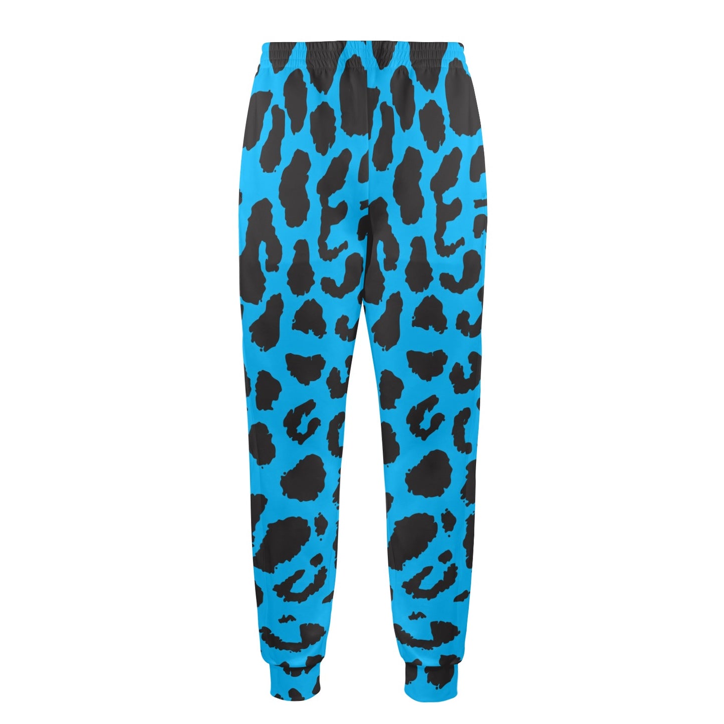 Cheetah Blue Print Pattern Men's Casual Track Pants