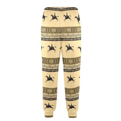 Horse Pattern Prnt Men's Casual Track Pants