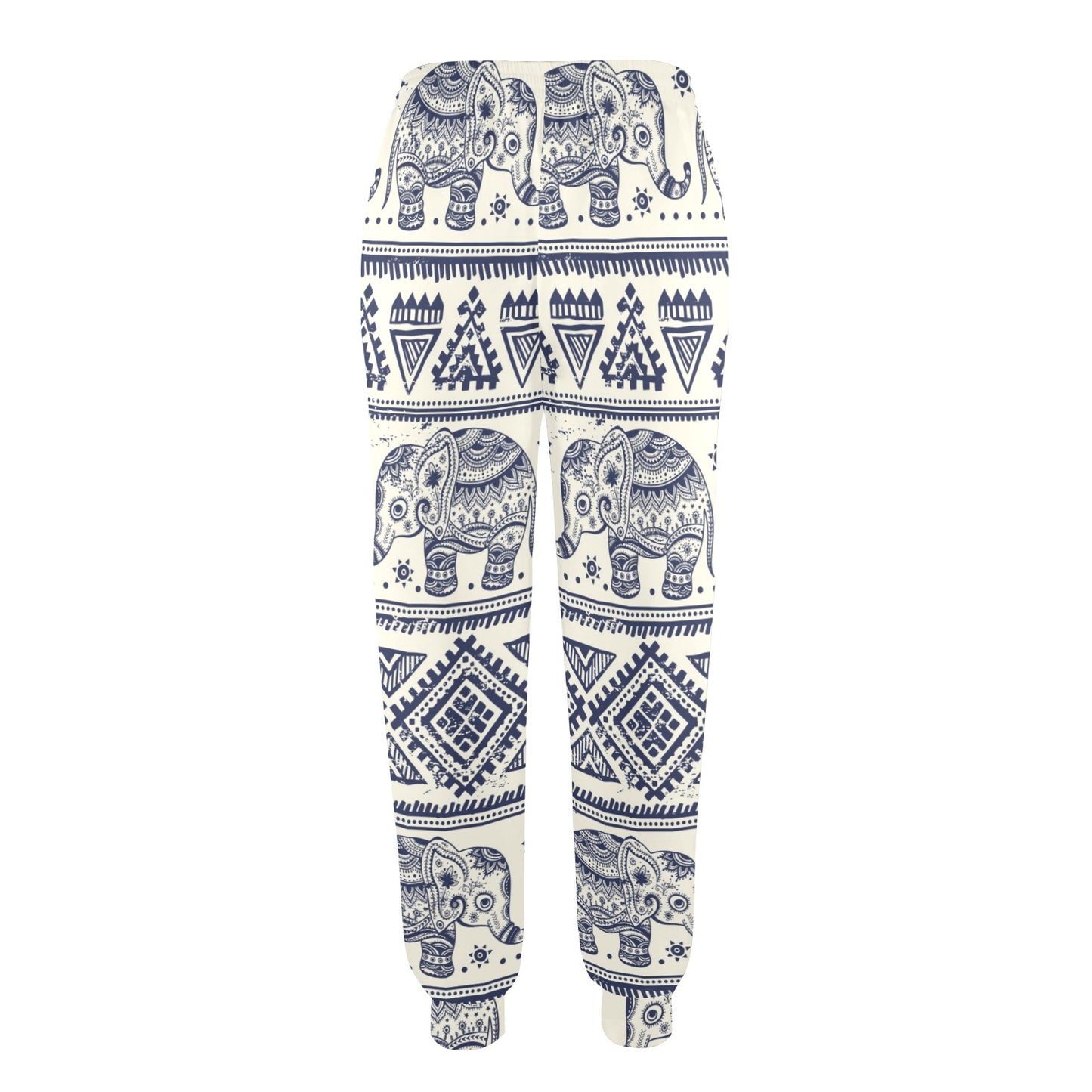 Baby Elephant Aztec Shower Curtain Women's Casual Track Pants
