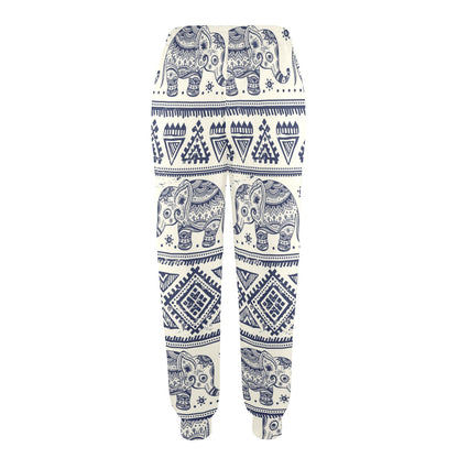 Baby Elephant Aztec Shower Curtain Women's Casual Track Pants