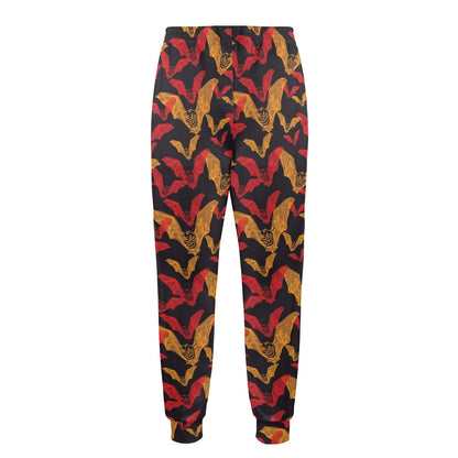 Bat Pattern Print Design 01 Men's Casual Track Pants