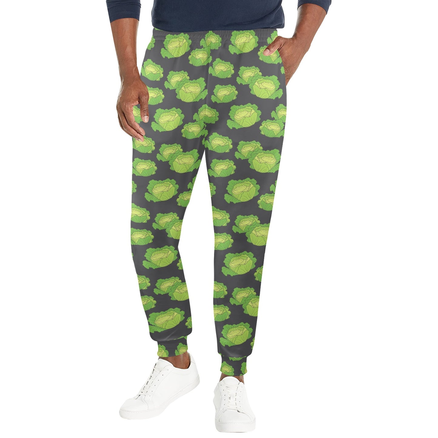 Cabbage Pattern Print Design 01 Men's Casual Track Pants