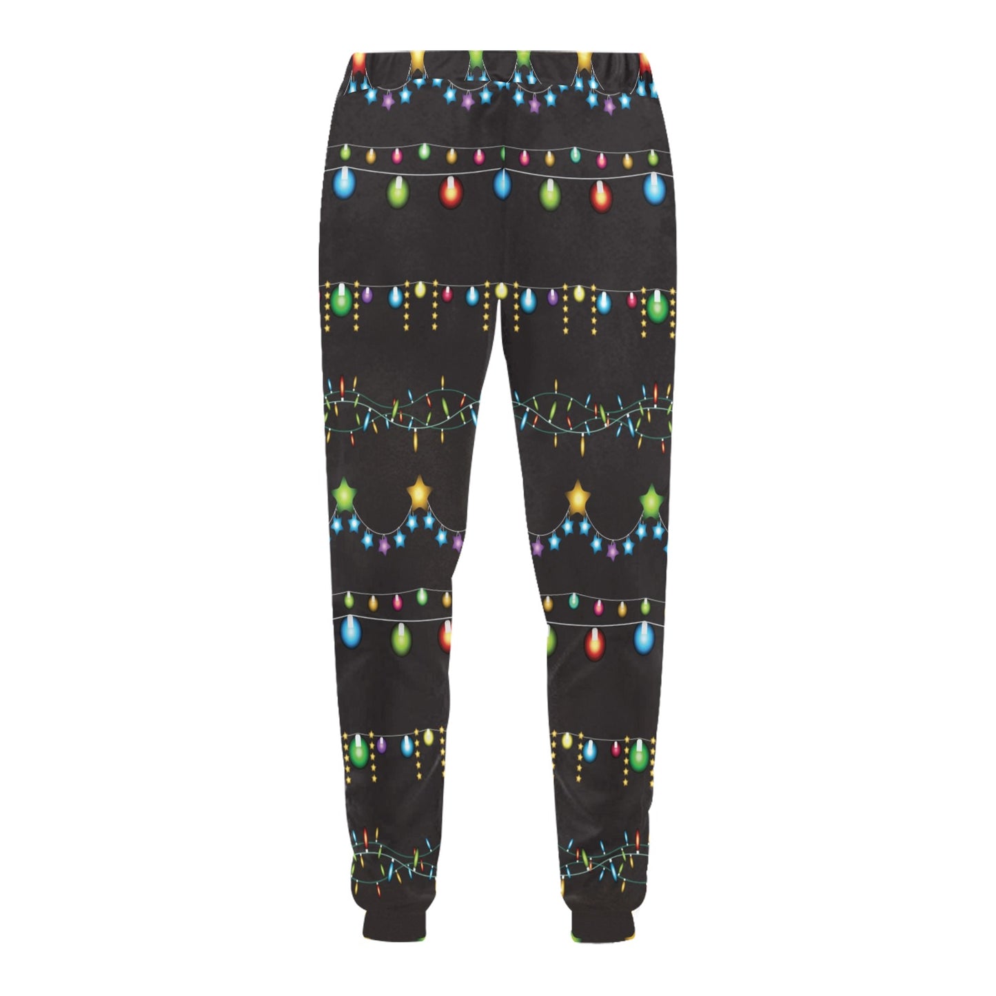 Christmas Light Pattern Print Design 01 Men's Sweatpants