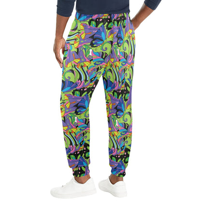 Psychedelic Trippy Mushroom Themed Men's Casual Track Pants