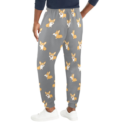 Pembroke Welsh Corgis Pattern Print Design A02 Men's Casual Track Pants