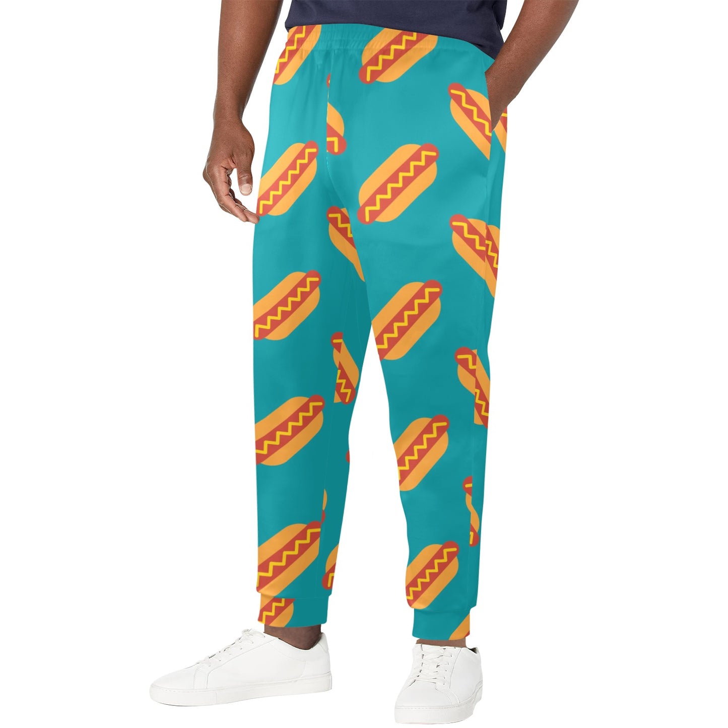 Hot Dog Pattern Print Design 03 Men's Casual Track Pants