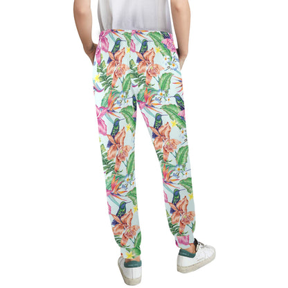 Hummingbird Tropical Pattern Print Design 05 Women's Casual Track Pants