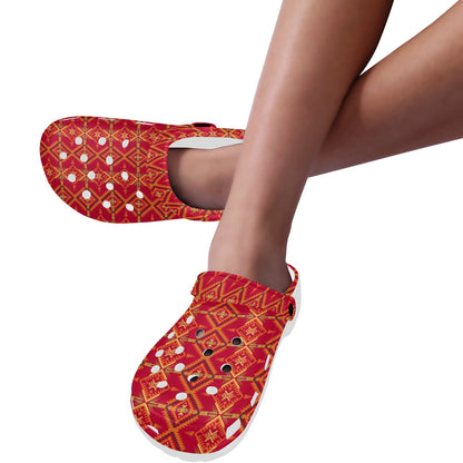 Southwest Aztec Design Themed Print Unisex Clogs Shoes
