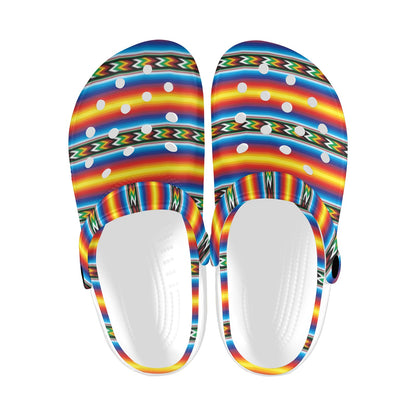 Mexican Blanket ZigZag Print Pattern Unisex Clogs Shoes