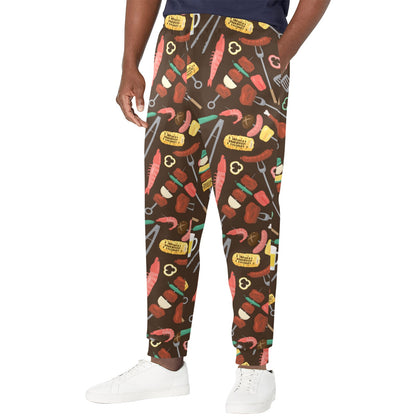 Barbecue Pattern Print Design 05 Men's Casual Track Pants