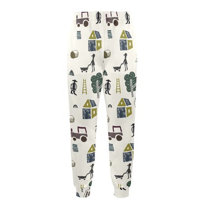 Agricultural Farm Print Design 01 Men's Casual Track Pants