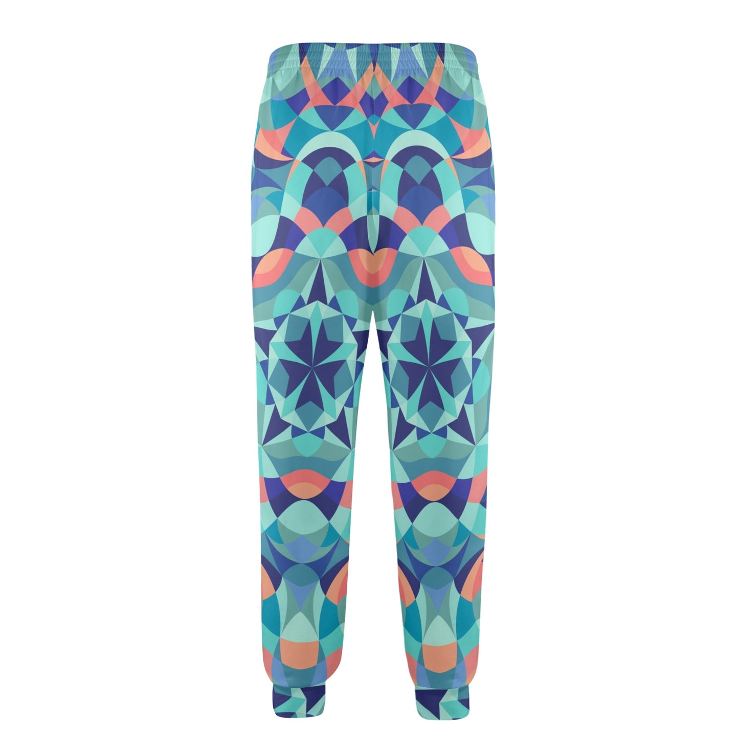 Kaleidoscope Pattern Print Design 03 Men's Casual Track Pants