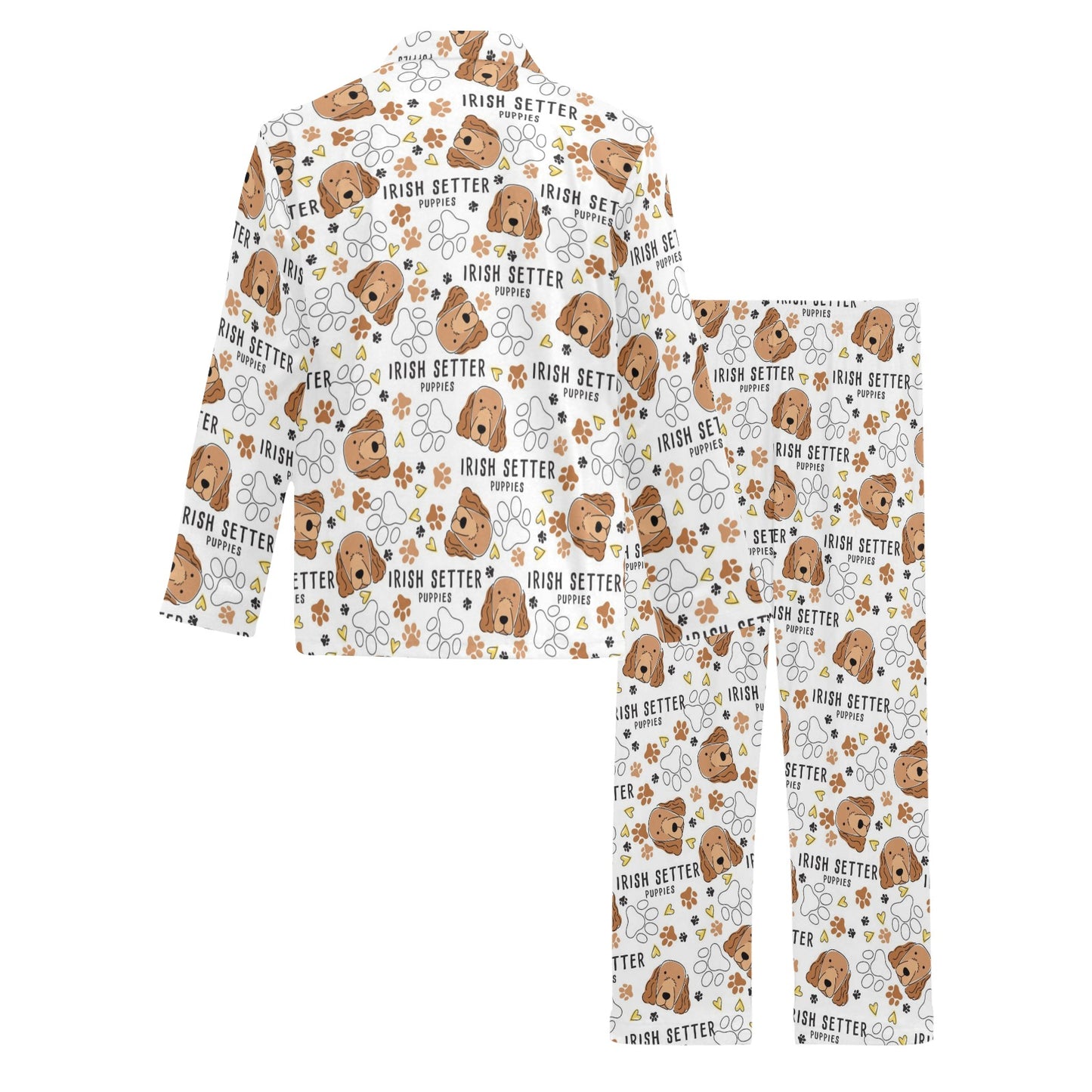 Setters Irish Print Design LKS301 Men's Long Pajama Set