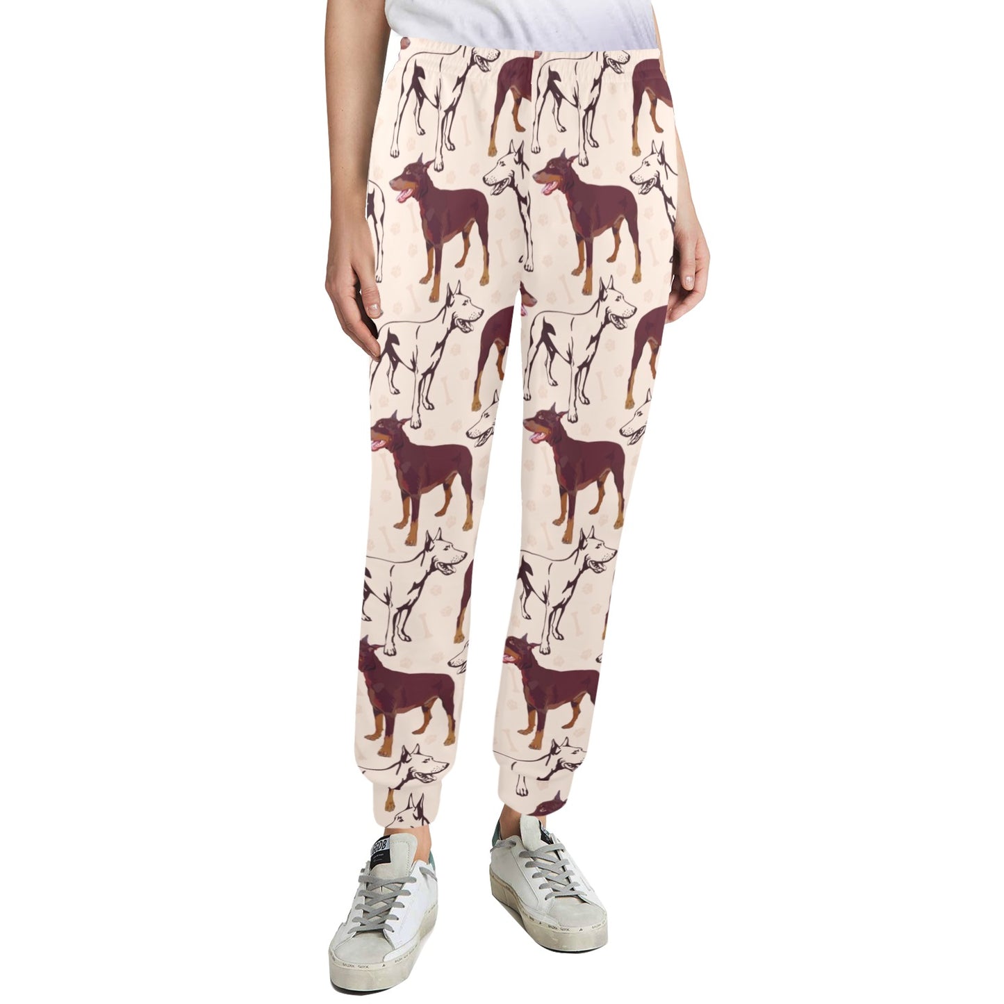 Doberman Pinschers Design Print Pattern JJ0115 Women's Casual Track Pants