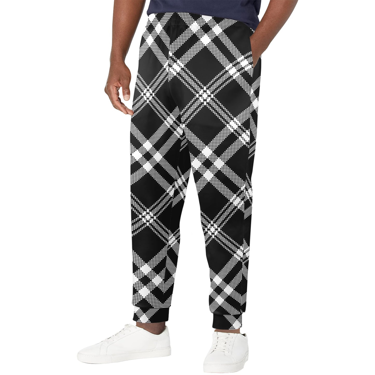 Madras Pattern Print Design 03 Men's Casual Track Pants