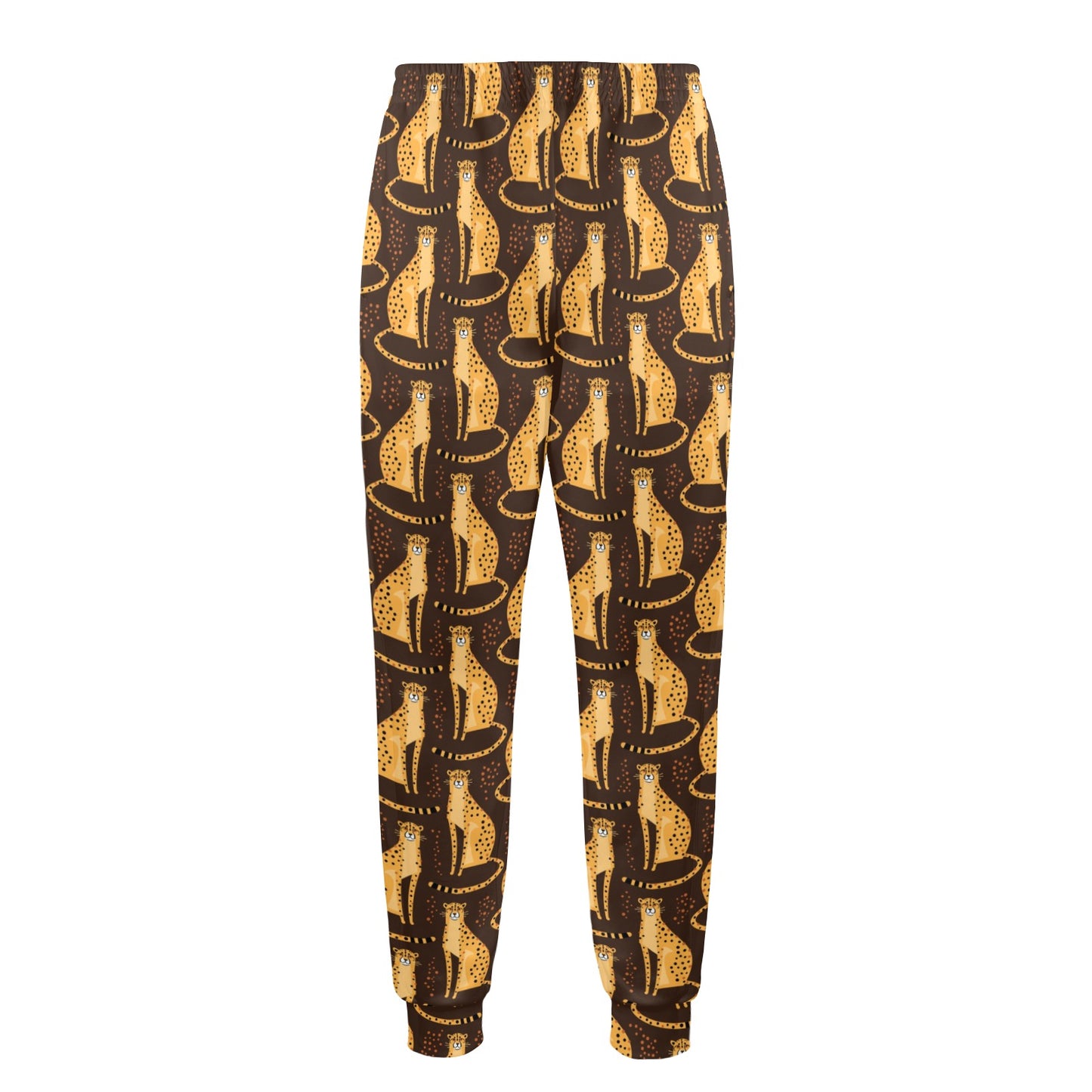 Cheetah Pattern Print Design 03 Men's Casual Track Pants