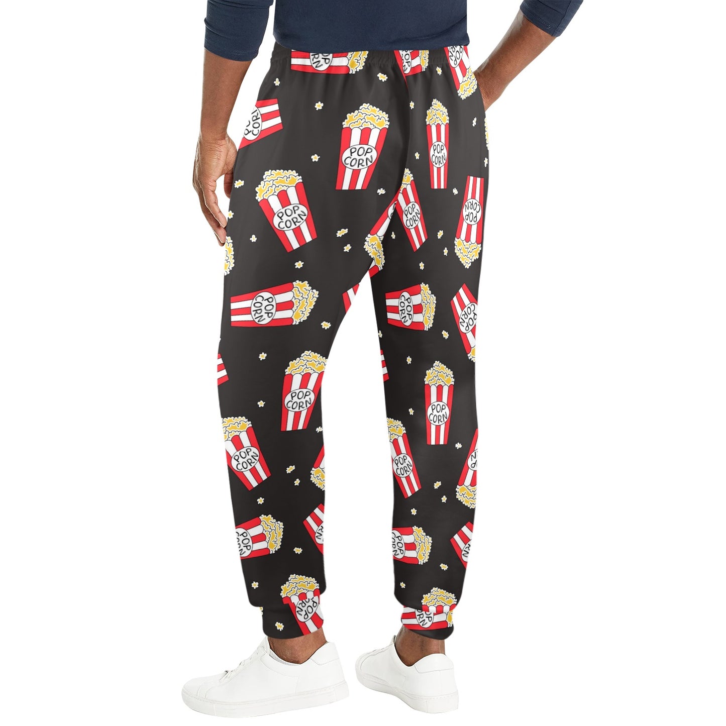 Popcorn Pattern Print Design A01 Men's Casual Track Pants