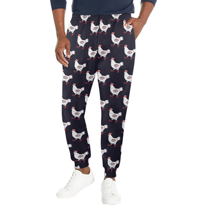 Chicken Pattern Print Design 03 Men's Casual Track Pants