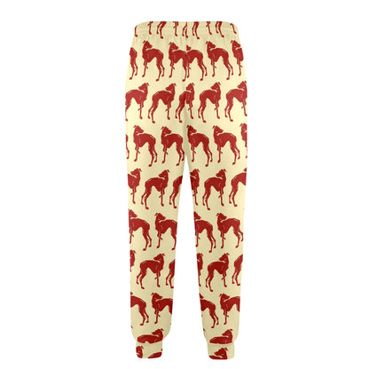 Greyhounds Design Print Pattern JJ0294 Men's Casual Track Pants