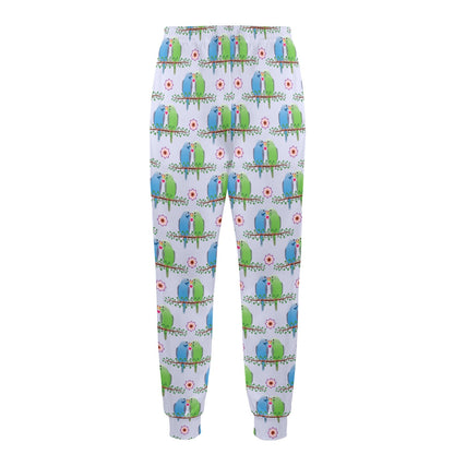 Budgerigar Pattern Print Design 05 Men's Casual Track Pants